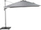 Garden Impressions Hawaii Deluxe Zweefparasol 300x300 - Wit/Lichtgrijs