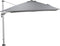 Garden Impressions Hawaii Deluxe Zweefparasol 300x300 - Wit/Lichtgrijs