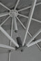 Garden Impressions Hawaii Deluxe Zweefparasol 300x300 - Wit/Lichtgrijs