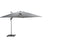 Garden Impressions Hawaii Deluxe Zweefparasol 300x300 - Wit/Lichtgrijs