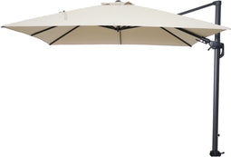 Garden Impressions Hawaii Zweefparasol 300x300 - Carbon Black/Ecru