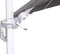 Garden Impressions Hawaii Zweefparasol 300x300 - Wit/Lichtgrijs