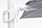 Garden Impressions Hawaii Zweefparasol 300x300 - Wit/Lichtgrijs