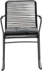 Garden Impressions Hermes stapelbare fauteuil - rope black - carbon black/ mystic grey