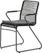 Garden Impressions Hermes stapelbare fauteuil - rope black - carbon black/ mystic grey
