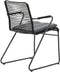 Garden Impressions Hermes stapelbare fauteuil - rope black - carbon black/ mystic grey