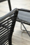 Garden Impressions Hermes stapelbare fauteuil - rope black - carbon black/ mystic grey