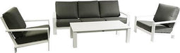 Garden Impressions Lincoln Sofa Loungeset - Wit/Mosgroen