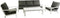 Garden Impressions Lincoln Sofa Loungeset - Wit/Mosgroen