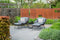 Garden Impressions Logan loungestoel met voetenbank - oranje/donkergrijs/grijs