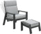 Garden Impressions Lora verstelbare loungestoel + voetenbank
