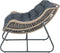 Garden Impressions Luna relax tuinstoel - natural rotan/grijs