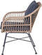 Garden Impressions - Margriet dining fauteuil - natural/reflex black