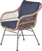 Garden Impressions - Margriet dining fauteuil - natural/reflex black