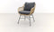Garden Impressions - Margriet dining fauteuil - natural/reflex black