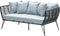Garden Impressions Melissa loungebank - rope - donker grijs/zwart/mint grijs