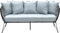 Garden Impressions Melissa loungebank - rope - donker grijs/zwart/mint grijs