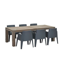 Garden Impressions Mexico Box Diningset Antraciet - 240x100 cm