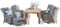 Garden Impressions Mexico Osborne Diningset - Verstelbaar