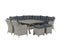 Garden Impressions - Milwaukee tafel - 126,5x126,5x70 - vintage willow