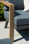 Garden Impressions Morgana dining fauteuil - vintage teak/carbon black/ mystic grey