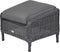 Garden Impressions - Osborne hocker - 45x45 - organic grey/antraciet