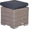 Garden Impressions - Osborne hocker - 45x45 - organic grey/antraciet
