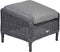 Garden Impressions - Osborne hocker - 45x45 - organic grey/antraciet