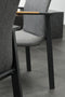 Garden Impressions Ottawa dining stoel - teak look - carbon black/ grijs