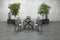 Garden Impressions Ottawa dining stoel - teak look - carbon black/ grijs