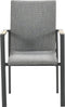 Garden Impressions Ottawa dining stoel - teak look - carbon black/ grijs