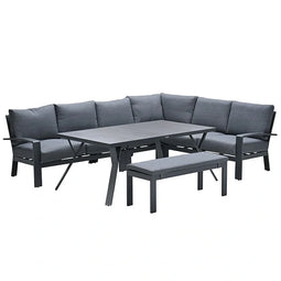 Garden Impressions Rondo Lounge Diningset - Carbon Black