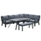 Garden Impressions Rondo Lounge Diningset - Carbon Black