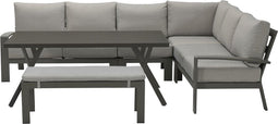 Garden Impressions Rondo loungeset - aluminium - barista