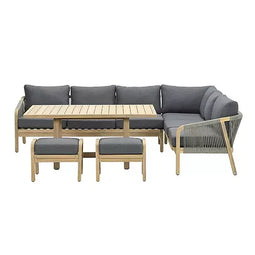 Garden Impressions Santos Lounge Dining Set Grijs - Rechts