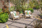 Garden Impressions Talara loungeset - 3-delig - acacia white wash - rope sand - sahara sand
