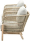 Garden Impressions Talara loungeset - 3-delig - acacia white wash - rope sand - sahara sand
