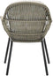 Garden Impressions Triton dining fauteuil - carbon black - rope dark sand - desert sand