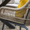 Garden Impressions Triton dining fauteuil - carbon black - rope dark sand - desert sand