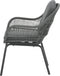 Garden Impressions Triton dining stoel - rope light grey - carbon black/ mystic grey