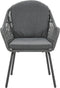 Garden Impressions Triton dining stoel - rope light grey - carbon black/ mystic grey
