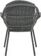 Garden Impressions Triton dining stoel - rope light grey - carbon black/ mystic grey