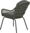 Garden Impressions Triton dining stoel - rope moss green - carbon black/ mystic grey
