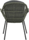 Garden Impressions Triton dining stoel - rope moss green - carbon black/ mystic grey