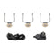 Garden Lights: Acis Grondspot Set (3st) - Zilvergrijs