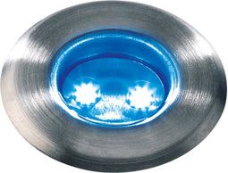 Garden Lights: Astrum Blauw Grondspot 12 Volt - Zilvergrijs