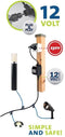 Garden Lights: Astrum Blauw Grondspot 12 Volt - Zilvergrijs
