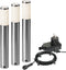 Garden Lights: Lunia Buitenlamp Set (3st)- Zilvergrijs