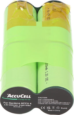 Gardena ACCU4 batterij geschikt voor Gardena 4,8 volt, 6,3 en 4,8 mm contacten