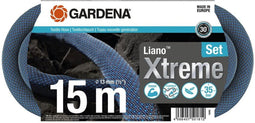 GARDENA Liano™ Xtreme Textielslangset 15 m - Zwart - 1/2 inch - 1 stuk(s) -18465-20
